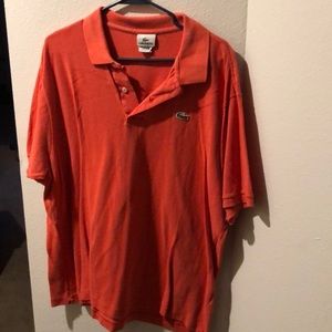 Orange Lacoste Polo